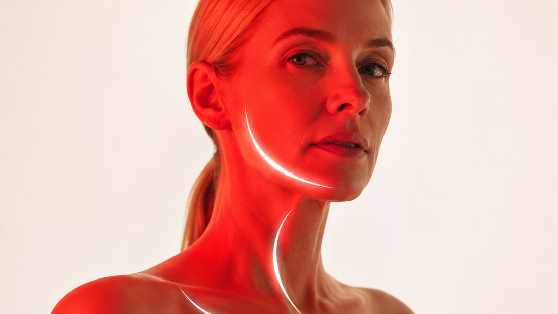 Woman red LED 