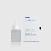 Trudermal Regen Serum bottle for the treatment of scalp health and hair growth. 